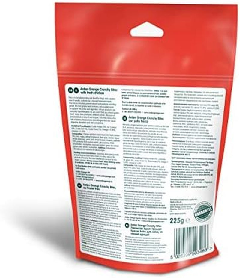 Arden Grange Crunchy Bites Dry Dog Treats Chicken, 225 G